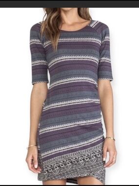 Free People striped bodycon mini dress